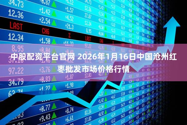 中股配资平台官网 2026年1月16日中国沧州红枣批发市场价格行情