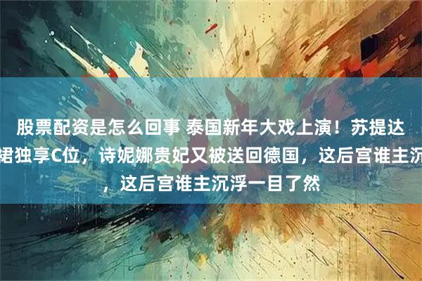 股票配资是怎么回事 泰国新年大戏上演!苏提达王后一身红裙独享C位,诗妮娜贵妃又被送回德国,这后宫谁主沉浮一目了然
